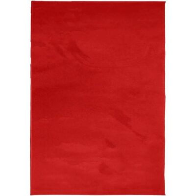 vidaXL Alfombra OVIEDO Pelo Corto Rojo - Alfombra vidaXL Alfombra OVIEDO Pelo Corto Rojo - Alfombra