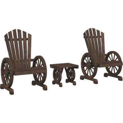 VidaXL Gartenset - Massiv Fichtenholz - Adirondack Design VidaXL Gartenset - Massiv Fichtenholz - Adirondack Design