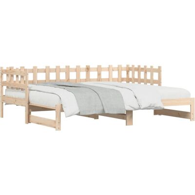 vidaXL 840385 Slaapbank - Uitklapbare houten bank vidaXL 840385 Slaapbank - Uitklapbare houten bank