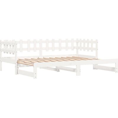 vidaXL 840389 Witte Slaapbank - Sofa Bed vidaXL 840389 Witte Slaapbank - Sofa Bed