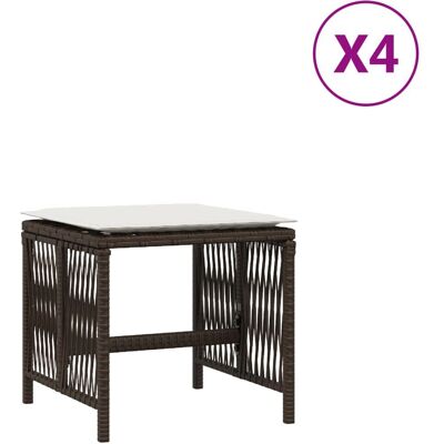vidaXL Pouffe/Ottoman - Wetterfester Poly Rattan - Bequemer Gartensitz - 110kg vidaXL Pouffe/Ottoman - Wetterfester Poly Rattan - Bequemer Gartensitz - 110kg