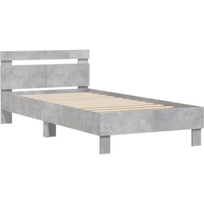 vidaXL Bedframe met Hoofdbord - 100x200 cm - Duurzaam Engineered Hout vidaXL Bedframe met Hoofdbord - 100x200 cm - Duurzaam Engineered Hout