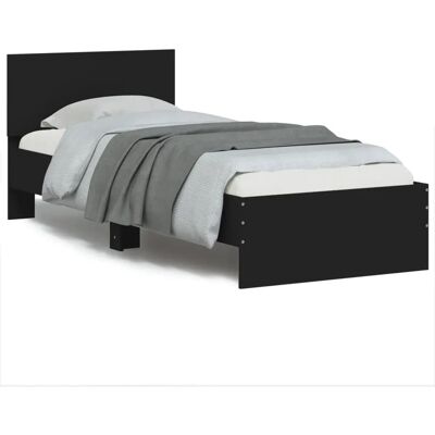 vidaXL 838625 Sengestel - Sort, 90x200 cm, Understøtter Madras & Komfort vidaXL 838625 Sengestel - Sort, 90x200 cm, Understøtter Madras & Komfort