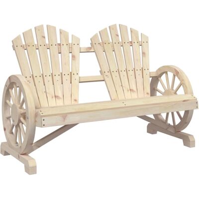 VidaXL 365095 Outdoor Bank - Garten Adirondack Stuhl 2-Sitzer Massivholz Tanne VidaXL 365095 Outdoor Bank - Garten Adirondack Stuhl 2-Sitzer Massivholz Tanne