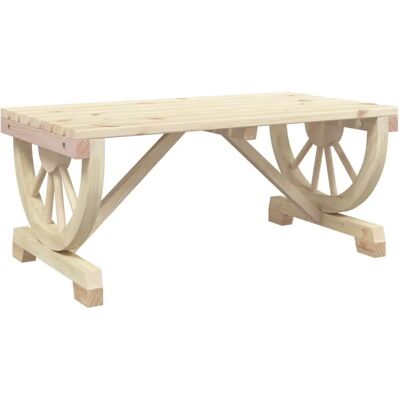 Table de jardin en bois massif de sapin 90x50x40 cm vidaXL - Table extérieure - Publicité Table de jardin en bois massif de sapin 90x50x40 cm vidaXL - Table extérieure - Publicité