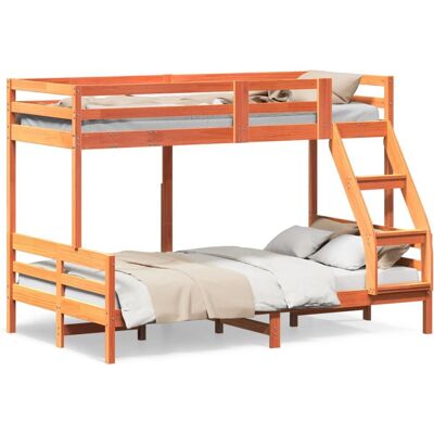 vidaXL Hochbett aus massivem Kiefernholz - Platzsparendes sicheres Design vidaXL Hochbett aus massivem Kiefernholz - Platzsparendes sicheres Design
