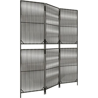 vidaXL Paravent 3-Panneaux en Poly Rotin Gris - Paravent - Publicité vidaXL Paravent 3-Panneaux en Poly Rotin Gris - Paravent - Publicité