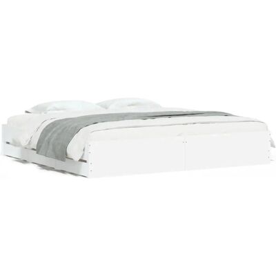 Cadre de lit vidaXL avec tiroirs - Bois d'ingénierie moderne et durable Cadre de lit vidaXL avec tiroirs - Bois d'ingénierie moderne et durable