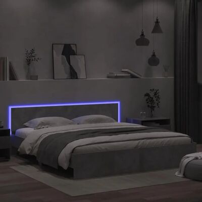 Estructura de cama con cabecero y LED - Tipo de cama Estructura de cama con cabecero y LED - Tipo de cama