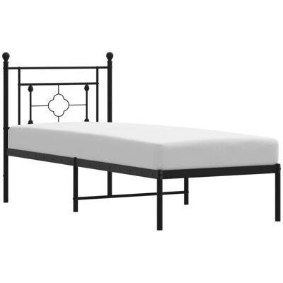 vidaXL Metaal Bedframe met Hoofdbord - Bed Frame vidaXL Metaal Bedframe met Hoofdbord - Bed Frame