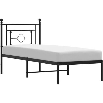 VidaXL Bettgestell - Metall, Schwarz, 80x200cm - Bettgestell VidaXL Bettgestell - Metall, Schwarz, 80x200cm - Bettgestell