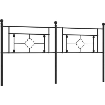 vidaXL Kopfteil 193 cm Schwarz - Kopfteil vidaXL Kopfteil 193 cm Schwarz - Kopfteil
