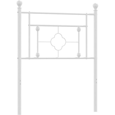 vidaXL Metallipääty 75cm Valkoinen - Makuuhuoneen koristelu vidaXL Metallipääty 75cm Valkoinen - Makuuhuoneen koristelu