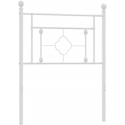 vidaXL White 107 cm Metal Headboard - Headboard vidaXL White 107 cm Metal Headboard - Headboard