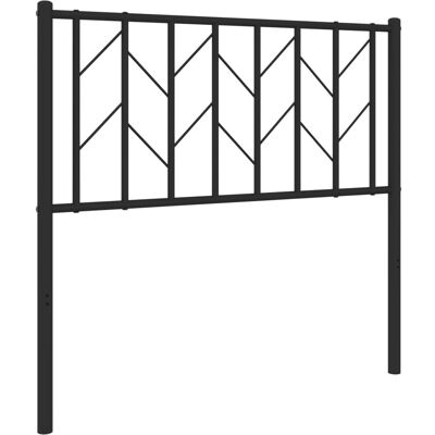 vidaXL Metaal hoofdbord zwart 90 cm - Hoofdbord vidaXL Metaal hoofdbord zwart 90 cm - Hoofdbord