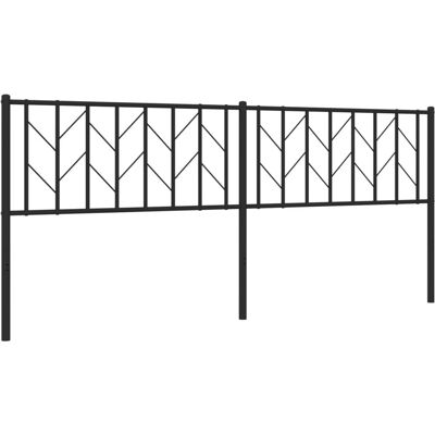 vidaXL Musta Metallinen Sängynpääty 200 cm - Sängynpääty vidaXL Musta Metallinen Sängynpääty 200 cm - Sängynpääty