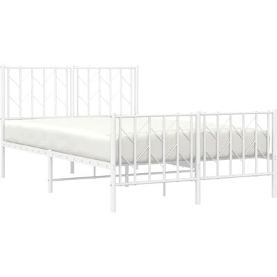 vidaXL Metaalbedbodem met hoofdbord 120x190 - Bed vidaXL Metaalbedbodem met hoofdbord 120x190 - Bed