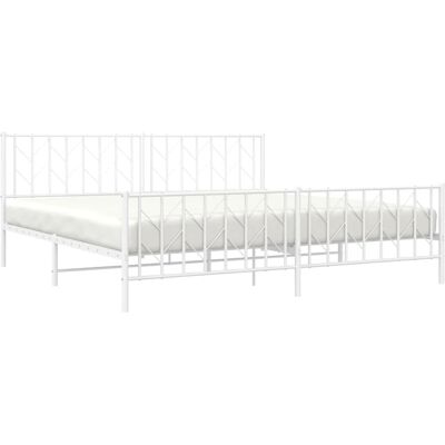 vidaXL metalen bedframe met hoofdbord en voetbord - Bedframe vidaXL metalen bedframe met hoofdbord en voetbord - Bedframe