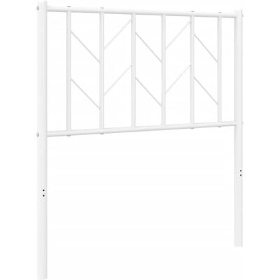 vidaXL Metaal Hoofdbord Wit 75 cm - Hoofdbord vidaXL Metaal Hoofdbord Wit 75 cm - Hoofdbord