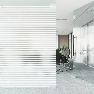 vidaXL Fensterfolie 2 Stk. Matt Jalousien-Muster PVC - Fensterfolie vidaXL Fensterfolie 2 Stk. Matt Jalousien-Muster PVC - Fensterfolie