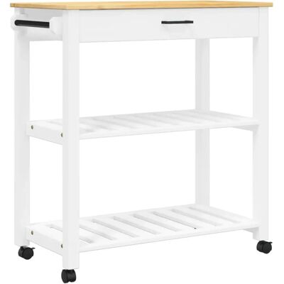 vidaXL Monza Küchentrolley - Holzaufbewahrung - 84x40x90cm vidaXL Monza Küchentrolley - Holzaufbewahrung - 84x40x90cm