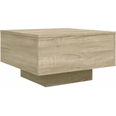 vidaXL Sonoma Eichen Couchtisch - 55x55x31 cm - Modernes Design vidaXL Sonoma Eichen Couchtisch - 55x55x31 cm - Modernes Design
