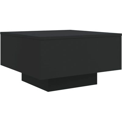 vidaXL Zwarte salontafel met LED-lichten - 55x55x31 cm vidaXL Zwarte salontafel met LED-lichten - 55x55x31 cm