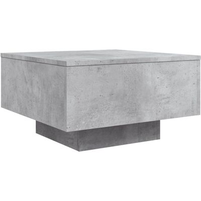vidaXL Betonnen grijze salontafel met LED-verlichting 55x55x31 cm vidaXL Betonnen grijze salontafel met LED-verlichting 55x55x31 cm