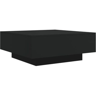vidaXL Table basse en bois d'ingénierie noir 80x80x31 cm - Publicité vidaXL Table basse en bois d'ingénierie noir 80x80x31 cm - Publicité