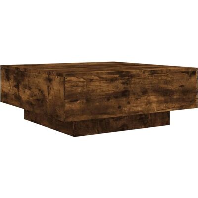 vidaXL Rauchfurnierter Eichen-Couchtisch 80x80x31 cm - Couchtisch vidaXL Rauchfurnierter Eichen-Couchtisch 80x80x31 cm - Couchtisch