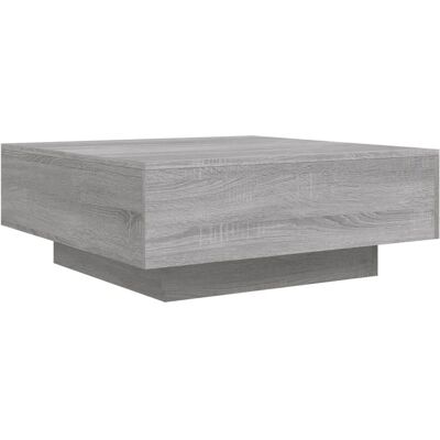 vidaXL Grijs Sonoma 80x80x31 cm Engineered Wood Salontafel vidaXL Grijs Sonoma 80x80x31 cm Engineered Wood Salontafel