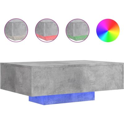 vidaXL 836605 Betonggrau Couchtisch mit LED-Beleuchtung vidaXL 836605 Betonggrau Couchtisch mit LED-Beleuchtung