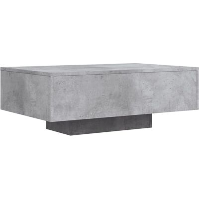 vidaXL Betonszürke Couchtisch mit LED-Lichtern - 85x55x31cm vidaXL Betonszürke Couchtisch mit LED-Lichtern - 85x55x31cm