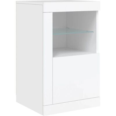 vidaXL Weiß LED Beistellschrank - Stauraum Sideboard - Sideboard mit LED-Lichtern vidaXL Weiß LED Beistellschrank - Stauraum Sideboard - Sideboard mit LED-Lichtern