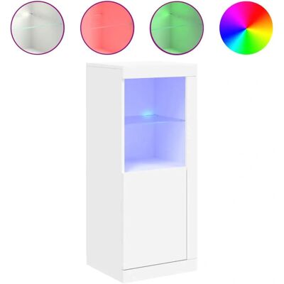 vidaXL 836644 Witte LED Salonsideboard - Sideboard vidaXL 836644 Witte LED Salonsideboard - Sideboard
