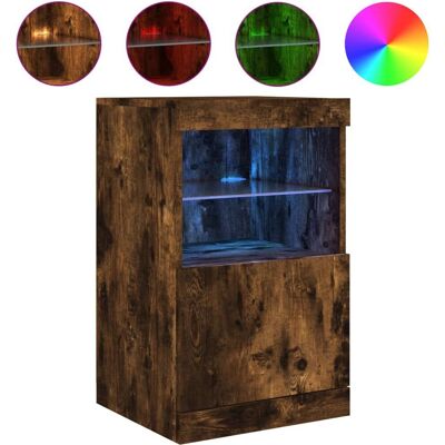 vidaXL Räuchereiche LED Dressoir - Wohnzimmer vidaXL Räuchereiche LED Dressoir - Wohnzimmer