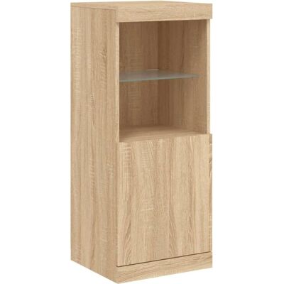 vidaXL Sideboard mit LED-Lichtern Sonoma Eiche - Stauraumschrank vidaXL Sideboard mit LED-Lichtern Sonoma Eiche - Stauraumschrank
