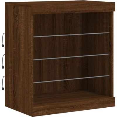 vidaXL Braune Eiche Sideboard mit LED-Beleuchtung - Sideboard vidaXL Braune Eiche Sideboard mit LED-Beleuchtung - Sideboard