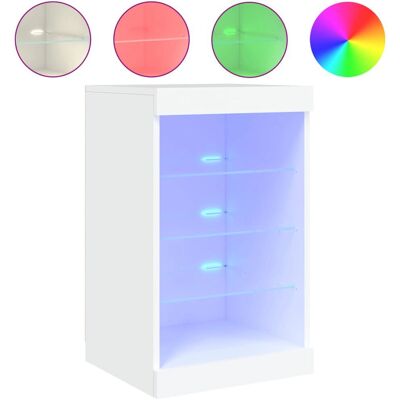 vidaXL 836721 Weiße LED-Kommode - Wohnzimmermöbel vidaXL 836721 Weiße LED-Kommode - Wohnzimmermöbel