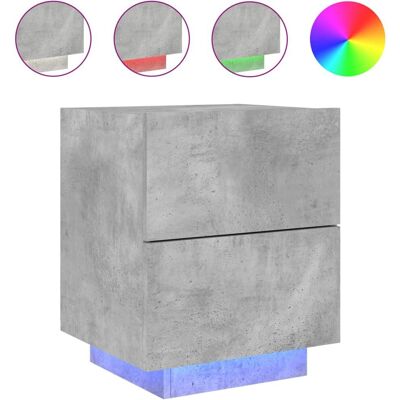 vidaXL Nightstand - Concrete Grey - Nightstand/Bedside Table vidaXL Nightstand - Concrete Grey - Nightstand/Bedside Table