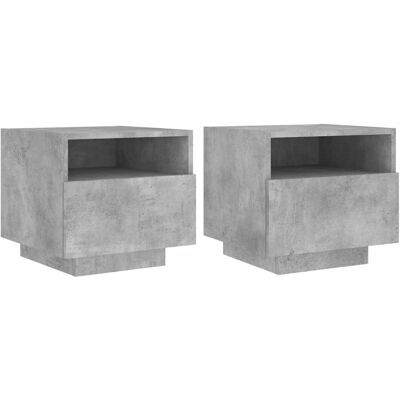 vidaXL Nachttisch 836805 Beton Grau - Nachttisch vidaXL Nachttisch 836805 Beton Grau - Nachttisch