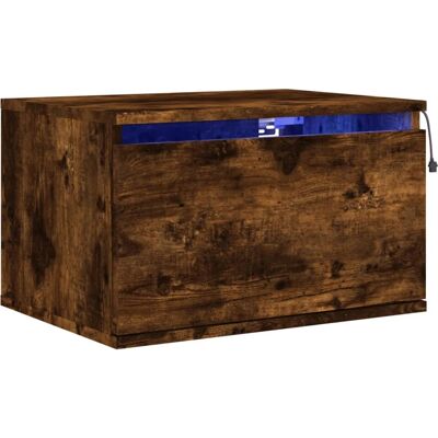 vidaXL 836835 Veilleuse - Commode Murale avec Éclairage LED en Chêne Fumé - Publicité vidaXL 836835 Veilleuse - Commode Murale avec Éclairage LED en Chêne Fumé - Publicité