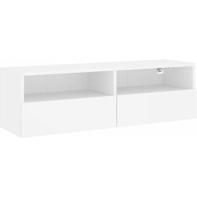 vidaXL Wand-TV-Schrank - Platzsparend, Langlebig, Weiß vidaXL Wand-TV-Schrank - Platzsparend, Langlebig, Weiß