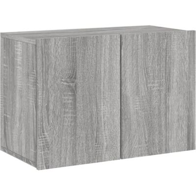 vidaXL Wandmontiertes TV-Möbel in Grau Sonoma - 60x30x41 cm vidaXL Wandmontiertes TV-Möbel in Grau Sonoma - 60x30x41 cm