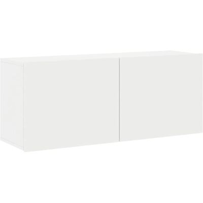 vidaXL 836966 Witte Wandgemonteerde TV Kast - TV Kast vidaXL 836966 Witte Wandgemonteerde TV Kast - TV Kast