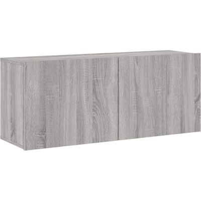 vidaXL Wandgemonteerd TV-Meubel Grijs Sonoma 100x30x41 cm vidaXL Wandgemonteerd TV-Meubel Grijs Sonoma 100x30x41 cm