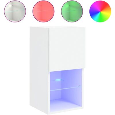 vidaXL 837015 TV-Schrank mit LED-Leuchten - TV Möbel vidaXL 837015 TV-Schrank mit LED-Leuchten - TV Möbel