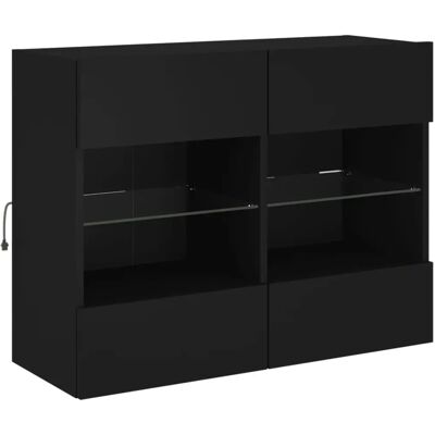 vidaXL 78,5x30x60,5 cm TV-Wandschrank mit LED-Lichtern vidaXL 78,5x30x60,5 cm TV-Wandschrank mit LED-Lichtern