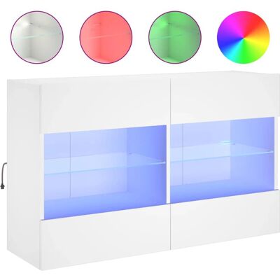 vidaXL 837106 Wit muur-TV-kast - Entertainment center vidaXL 837106 Wit muur-TV-kast - Entertainment center