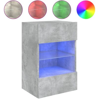 vidaXL 837109 Grauer LED-Wand-TV-Schrank - TV Möbel vidaXL 837109 Grauer LED-Wand-TV-Schrank - TV Möbel